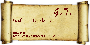 Gaál Tamás névjegykártya